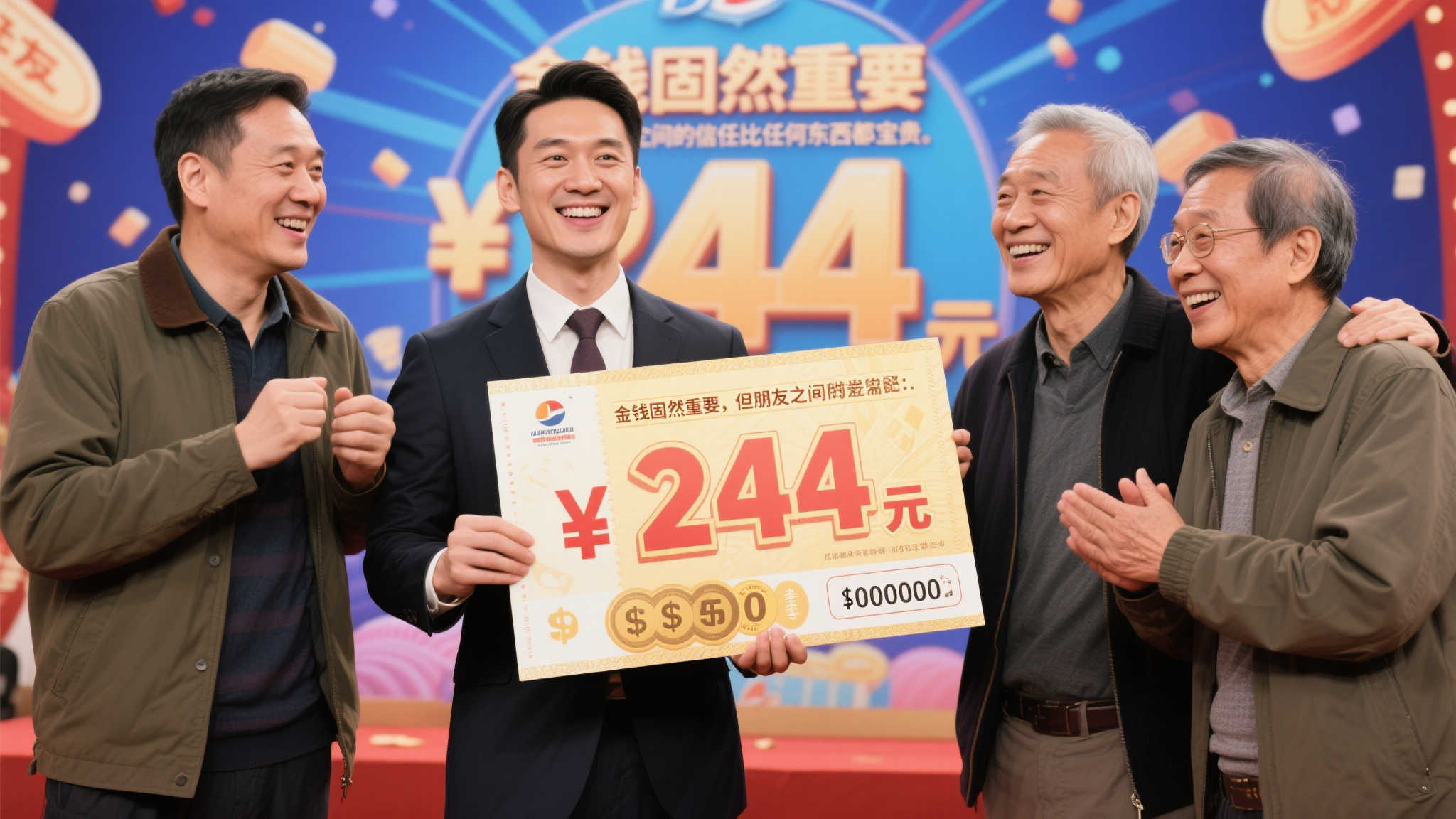 35年前的承诺兑现！244万奖金得主与挚友共同露面平分-图