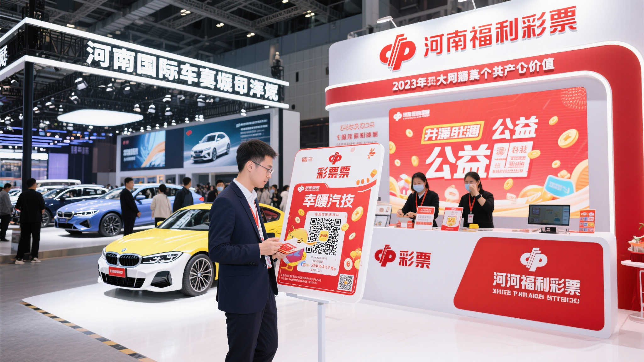 乐享公益,河南福彩闪耀大河车展 乐享公益,河南福彩闪耀大河车展